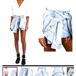 Alexander Wang tie front shorts size 27